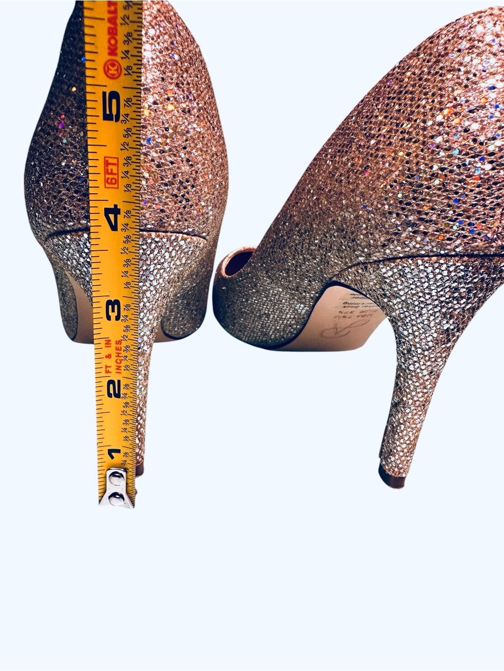 Adrianna Papell Special Occasion Bridal Glitter Sparkle Pointed Heels Size 7.5 - Picture 7 of 7